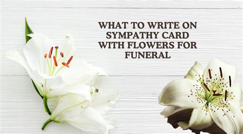 What to Write on Sympathy Flowers for a Friend: A Guide to Expressing Condolences with Grace and Thoughtfulness